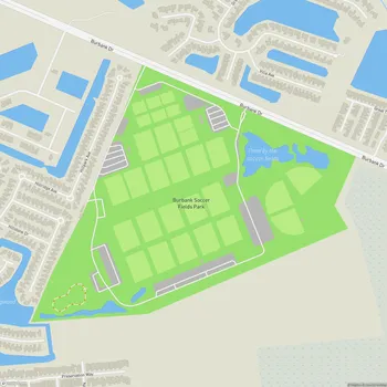 Map of Burbank Soccer Fields Park