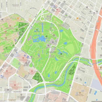 Map of Hermann Park