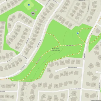 Map of West Coyote Hills Tree Park