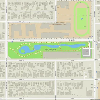 Map of South Los Angeles Wetlands Park