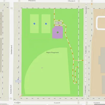Map of Rogers Playground