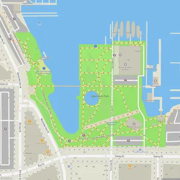 Map of Lake Union Park