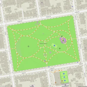 Map of Alamo Square