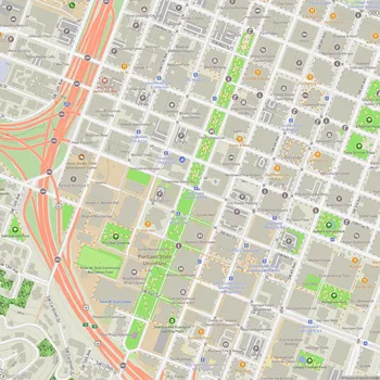 Map of South Park Blocks