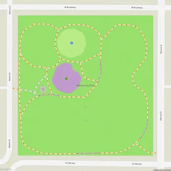 Map of Monroe City Park