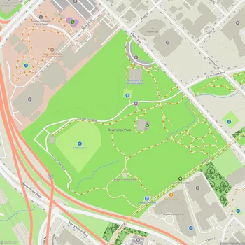 Map of Reverchon Park