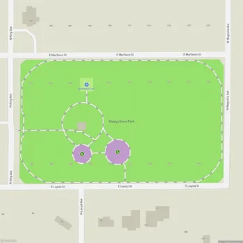 Map of Gladys Sims Park