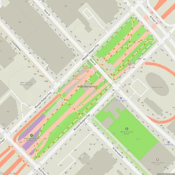Map of Klyde Warren Park