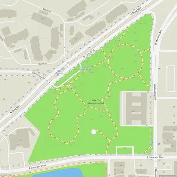 Map of Oak Cliff Founders Park