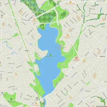 Map of White Rock Lake Park