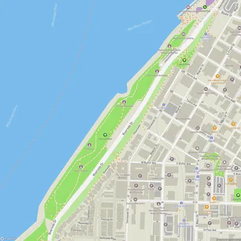 Map of Tom Lee Park