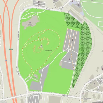 Map of Fort Negley
