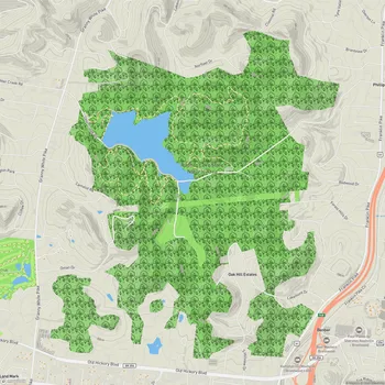 Map of Radnor Lake State Natural Area