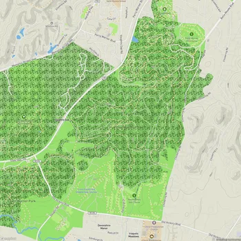 Map of Percy Warner Park
