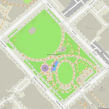 Map of Romare Bearden Park