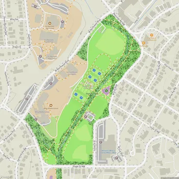 Map of Hanes Park