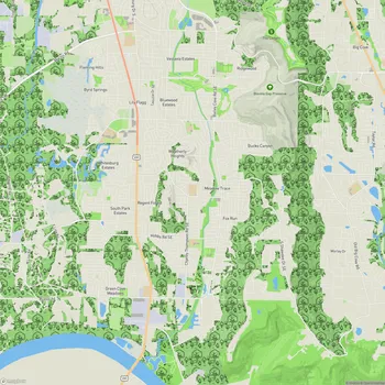 Map of Aldridge Creek Greenway