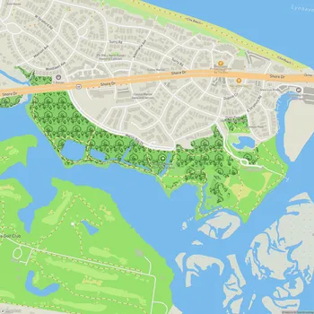 Map of Pleasure House Point Natural Area