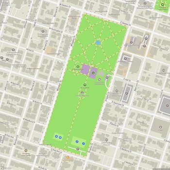 Map of Forsyth Park