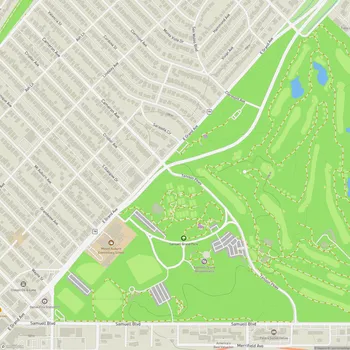 Map of Samuell Grand Park