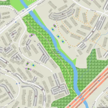 Map of Holmes Run Scenic Easement