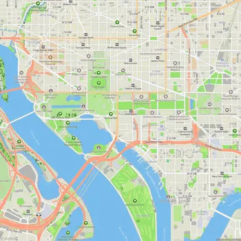 Map of National Mall