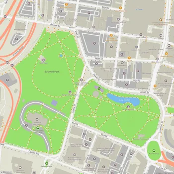 Map of Bushnell Park