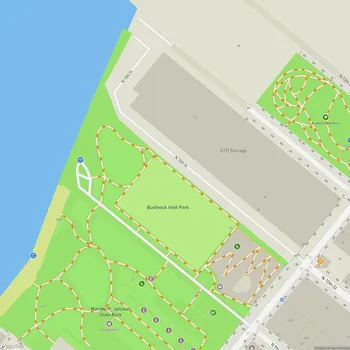 Map of Bushwick Inlet Park