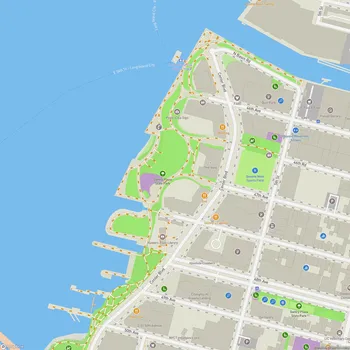Map of Gantry Plaza State Park