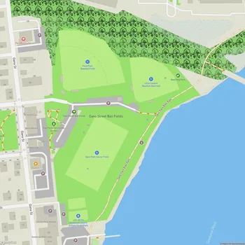 Map of Gano Street Ball Fields