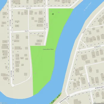 Map of Camp Allen Park