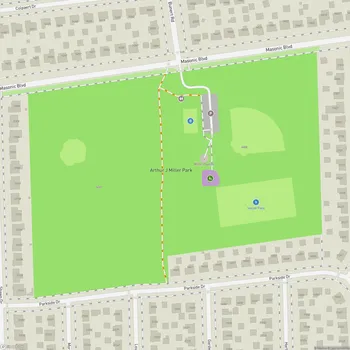 Map of Arthur J. Miller Park