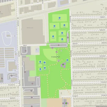 Map of Crowley Park