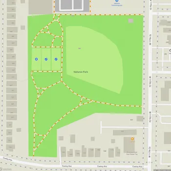 Map of Halloran Park