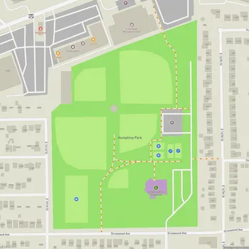 Map of Humphrey Park