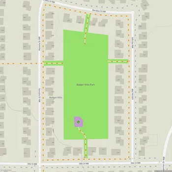 Map of Badger Hills Park
