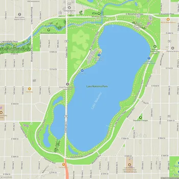 Map of Lake Nokomis Park