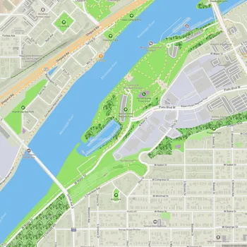 Map of Harriet Island Regional Park