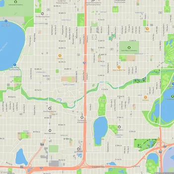 Map of Minnehaha Creek Park