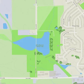 Map of KR-6 Reservoir and Fox Trails (UNDEVELOPED)