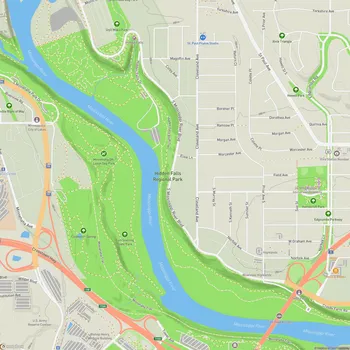 Map of Hidden Falls Regional Park