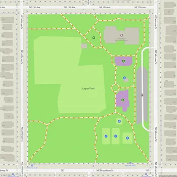 Map of Logan Park