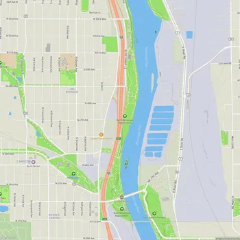 Map of North Mississippi Regional Park