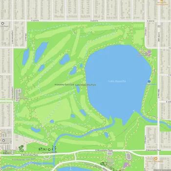 Map of Lake Hiawatha Park