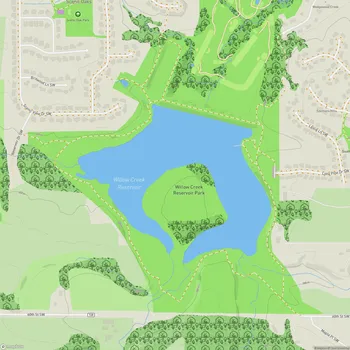 Map of Willow Creek Reservoir Park