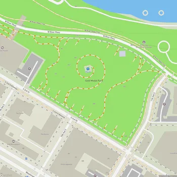 Map of Gold Medal Park