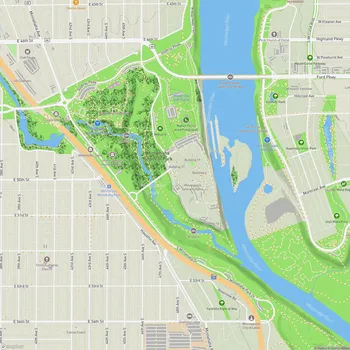 Map of Minnehaha Regional Park