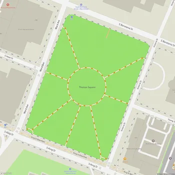 Map of Thomas Square