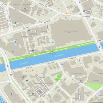 Map of Ala Wai Promenade