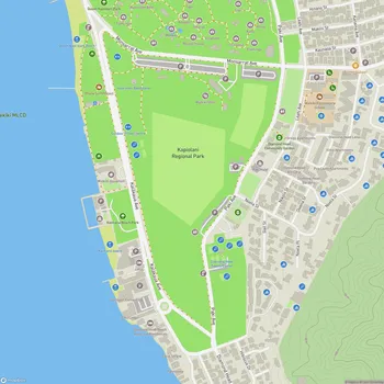 Map of Kapiolani Regional Park
